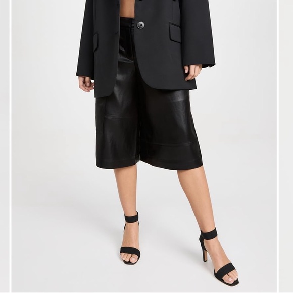 Tibi Leather Bermuda Shorts 🐾 - Picture 3 of 11